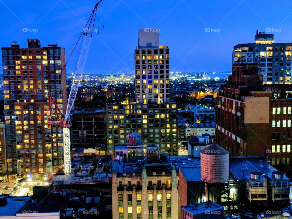 Brooklyn NY summer skyline