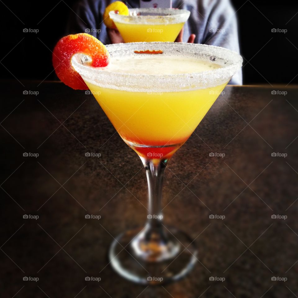 Peach martini 