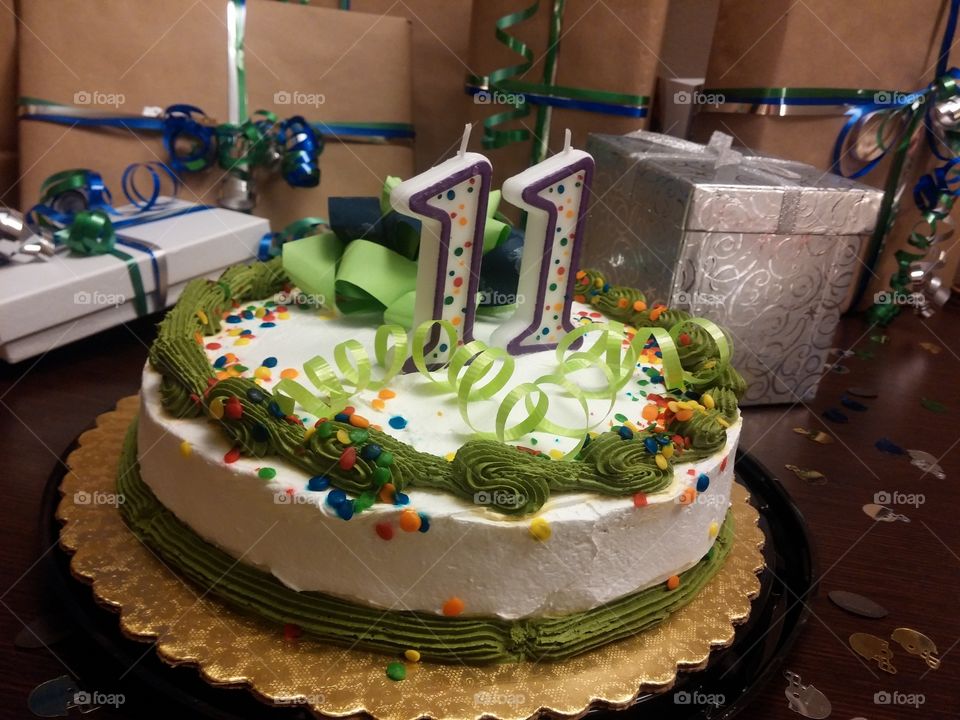 11th birthday cake
