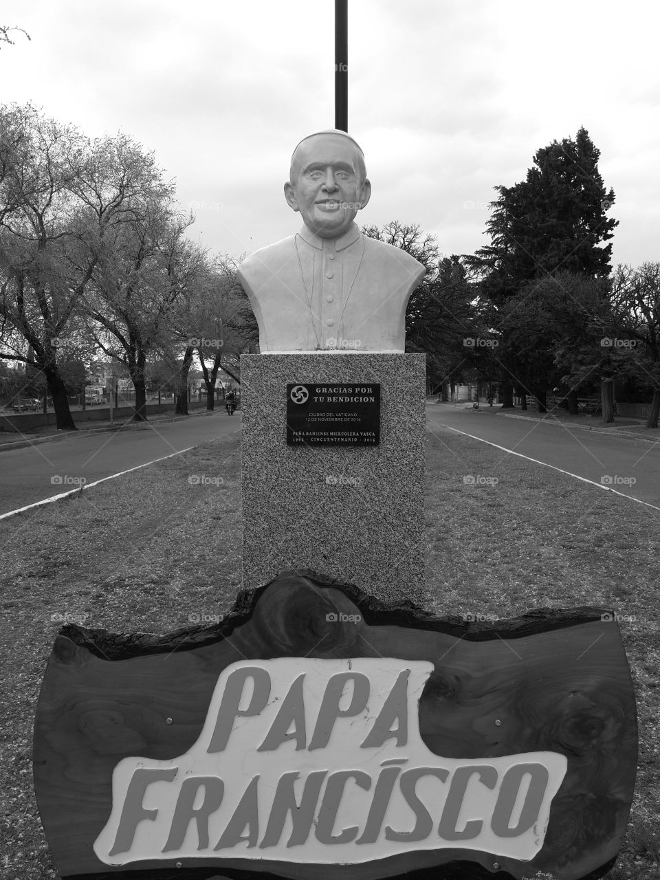 Pope Francis Sculpture in Arge