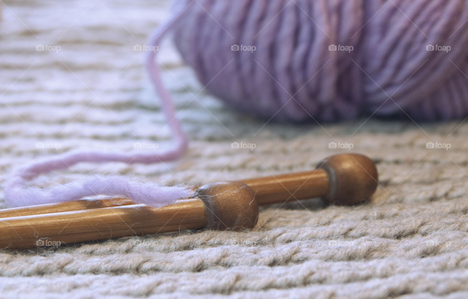 Close-up of ball of wool