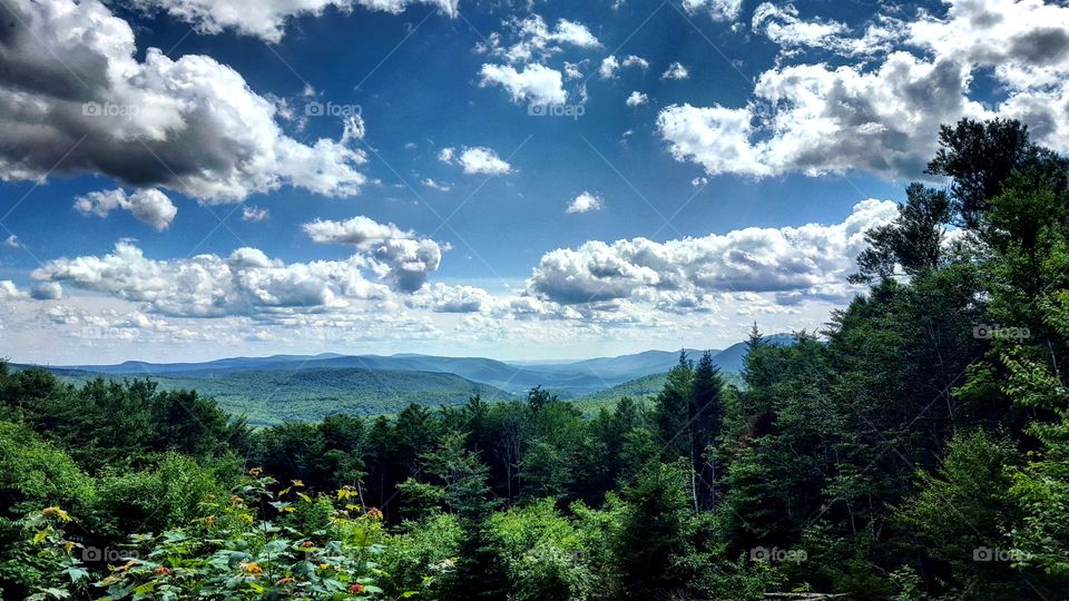 Cloudscape over the mountain