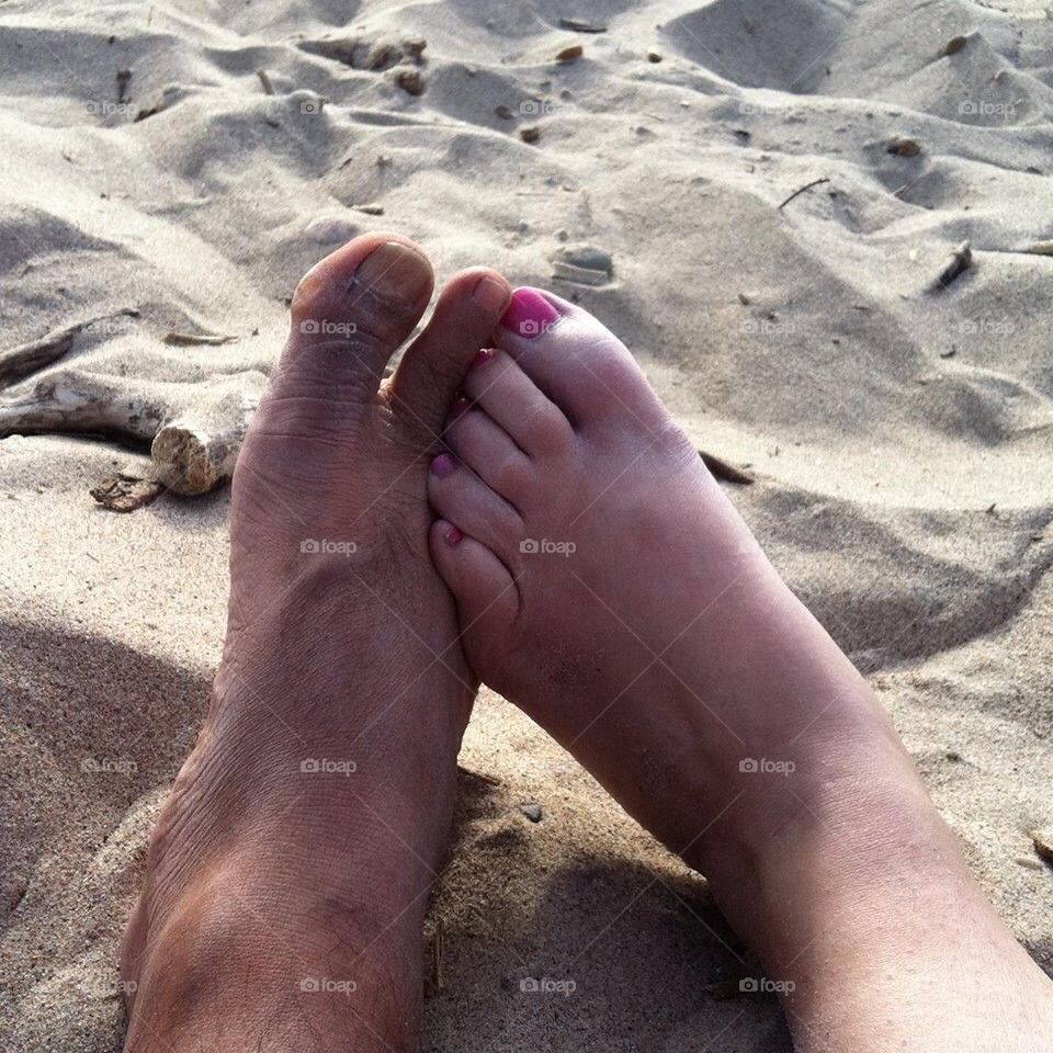 Lovers feet