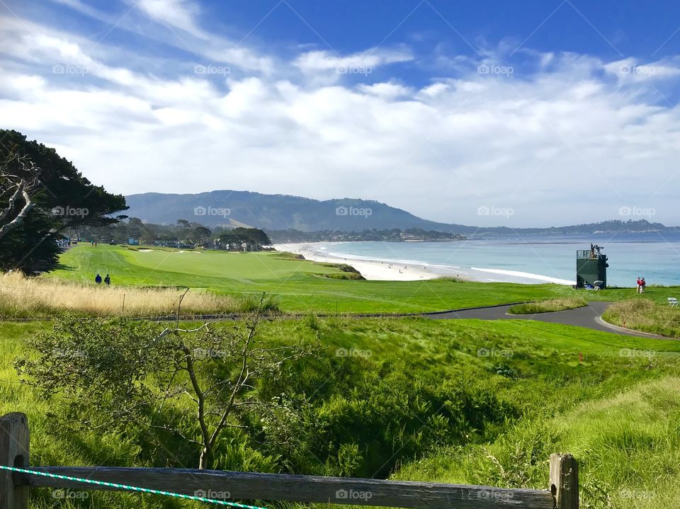 10th Fairway,  Pebble Beach Golf Course. 