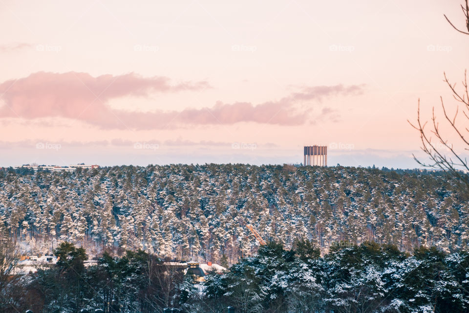 View from Torekällberget, Sweden. 