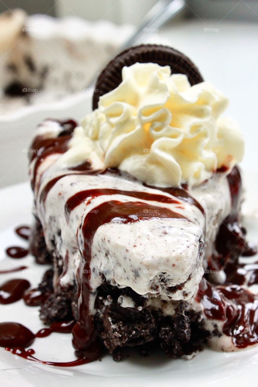 Oreo ice cream pie