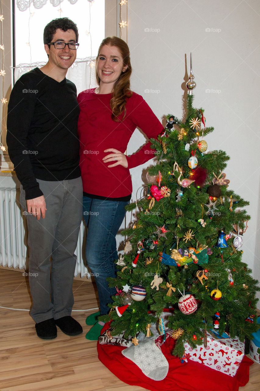 Christmas couple 