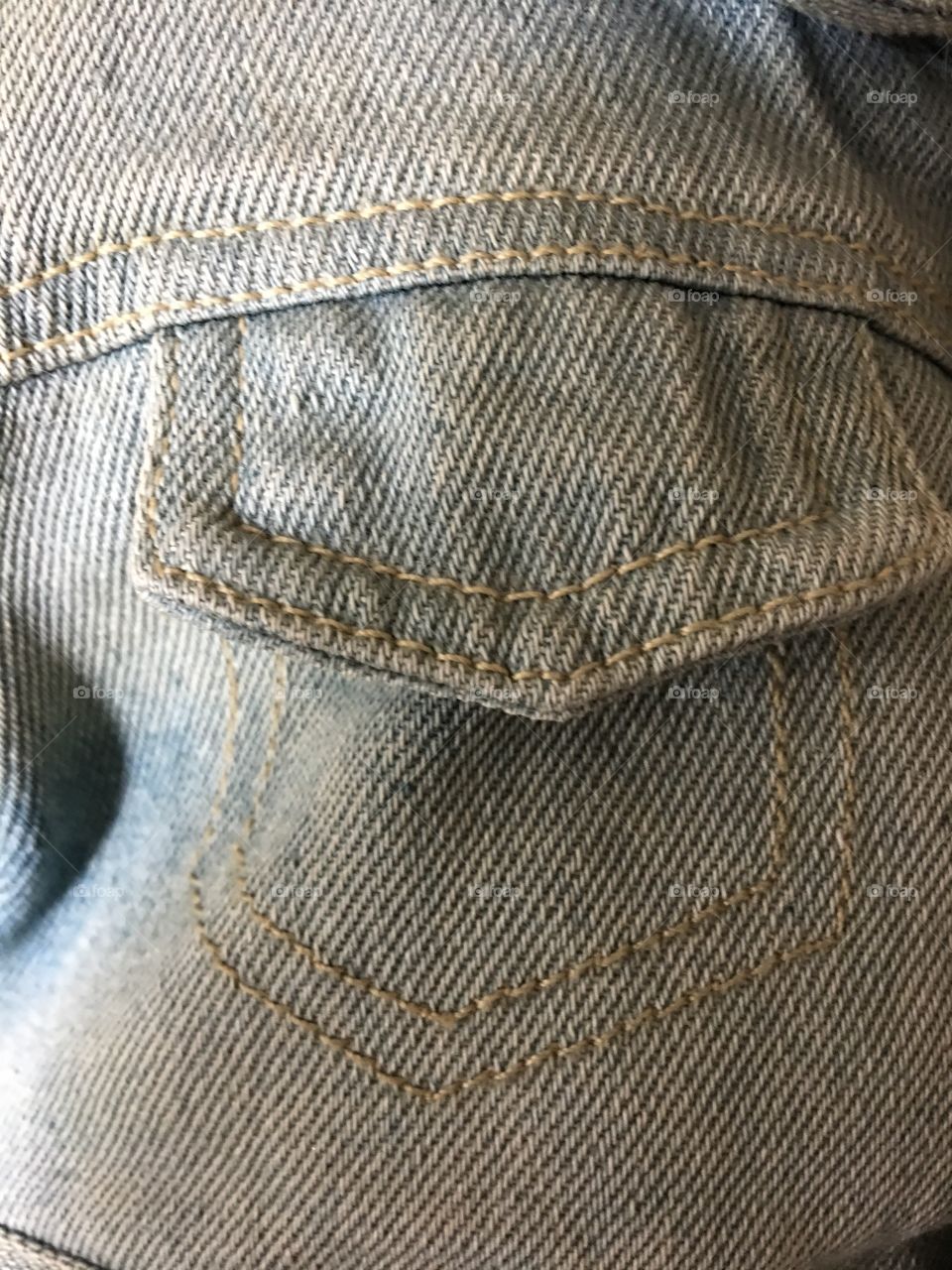 Old denim pocket