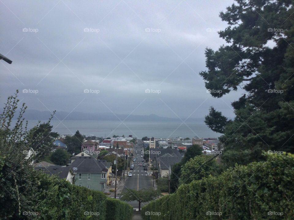 Landscape View of the Streets of Astoria 