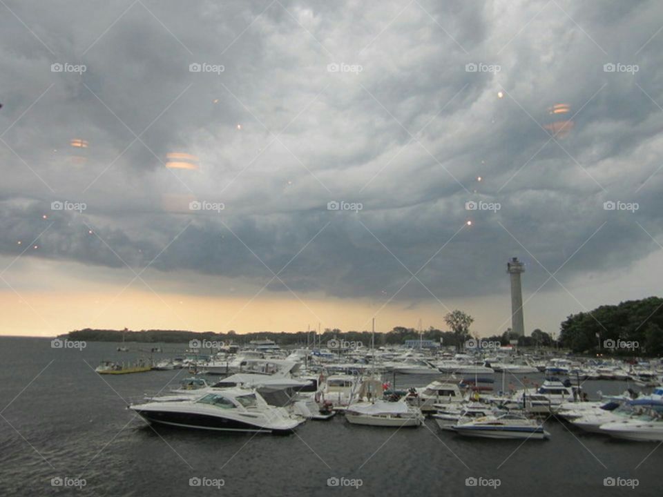 a storm rolling in at Put-In-Bay