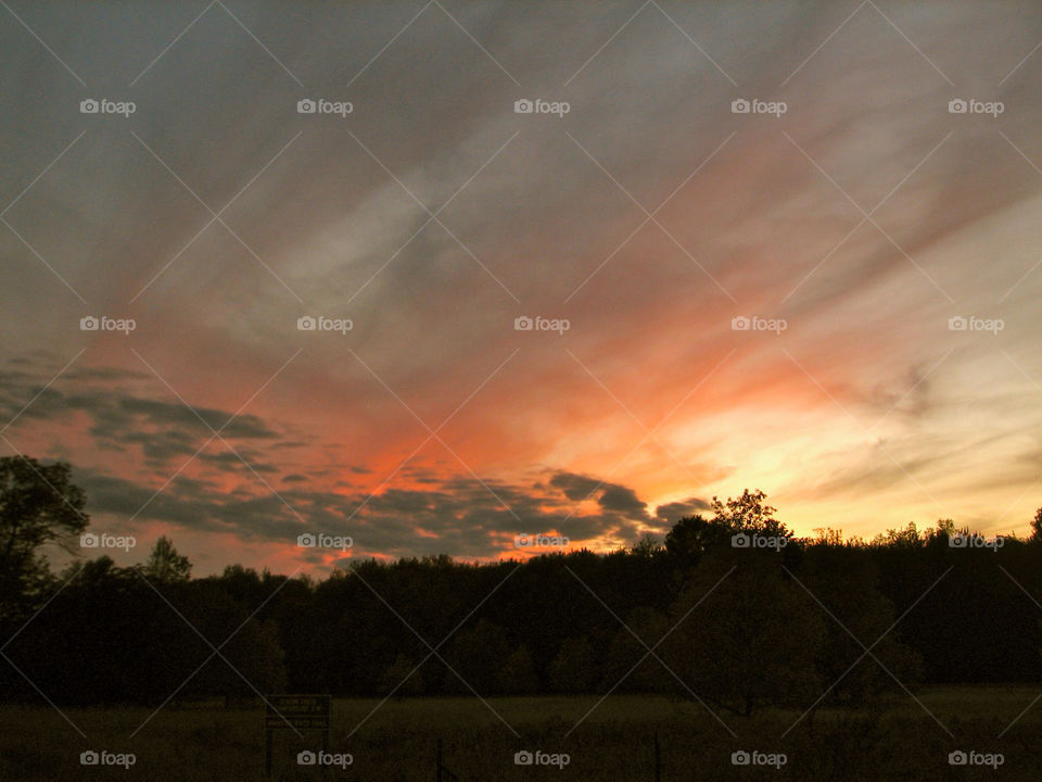 sunset country dusk michigan by 8mmmemory