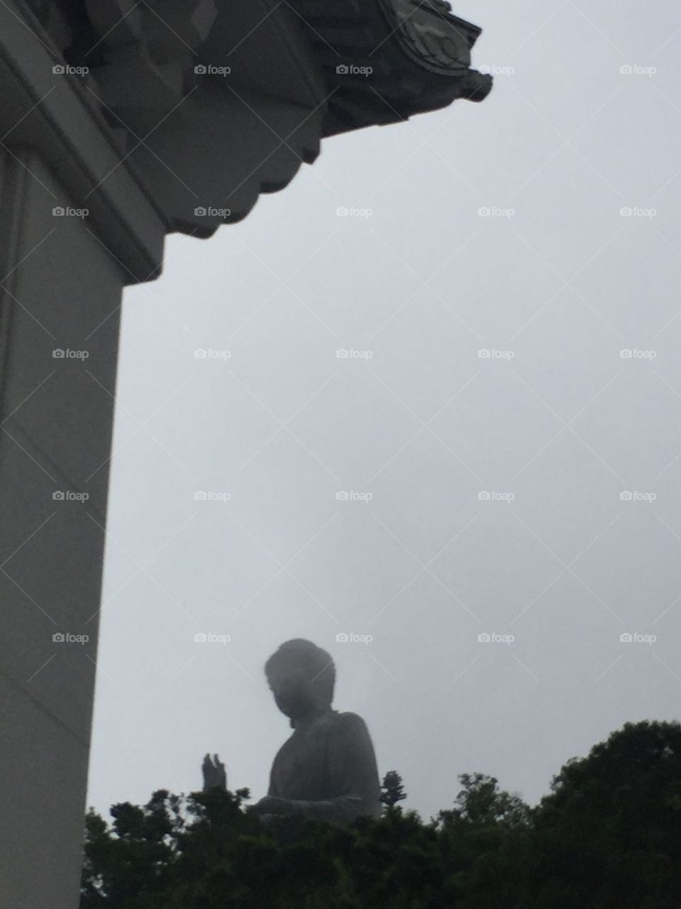 Ngong Ping, Lantau Island, Buddha in Hong Kong.