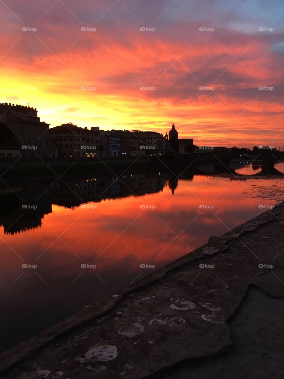 Sunset in Florence, Italy 