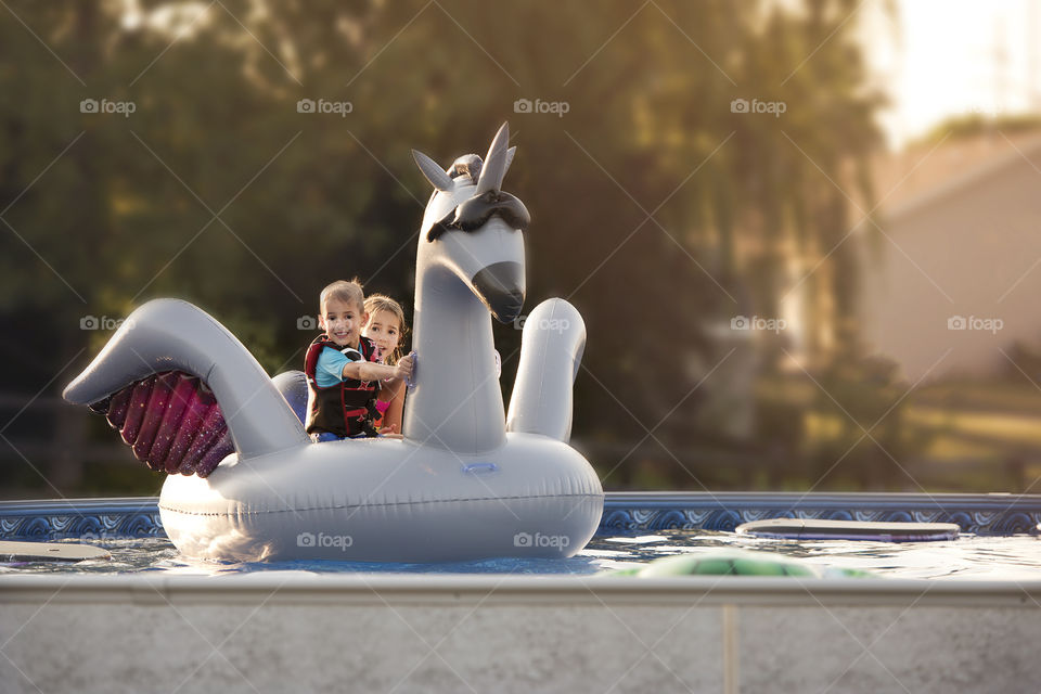 Floating on a unicorn 