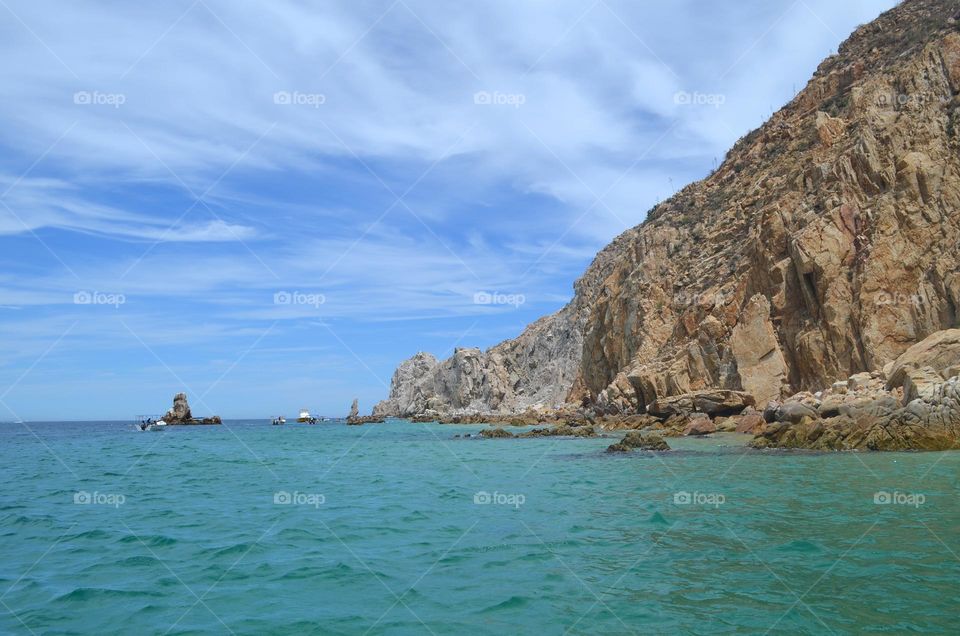 The Arch area of La Playa del Amor in Cabo San Lucas, Mexico