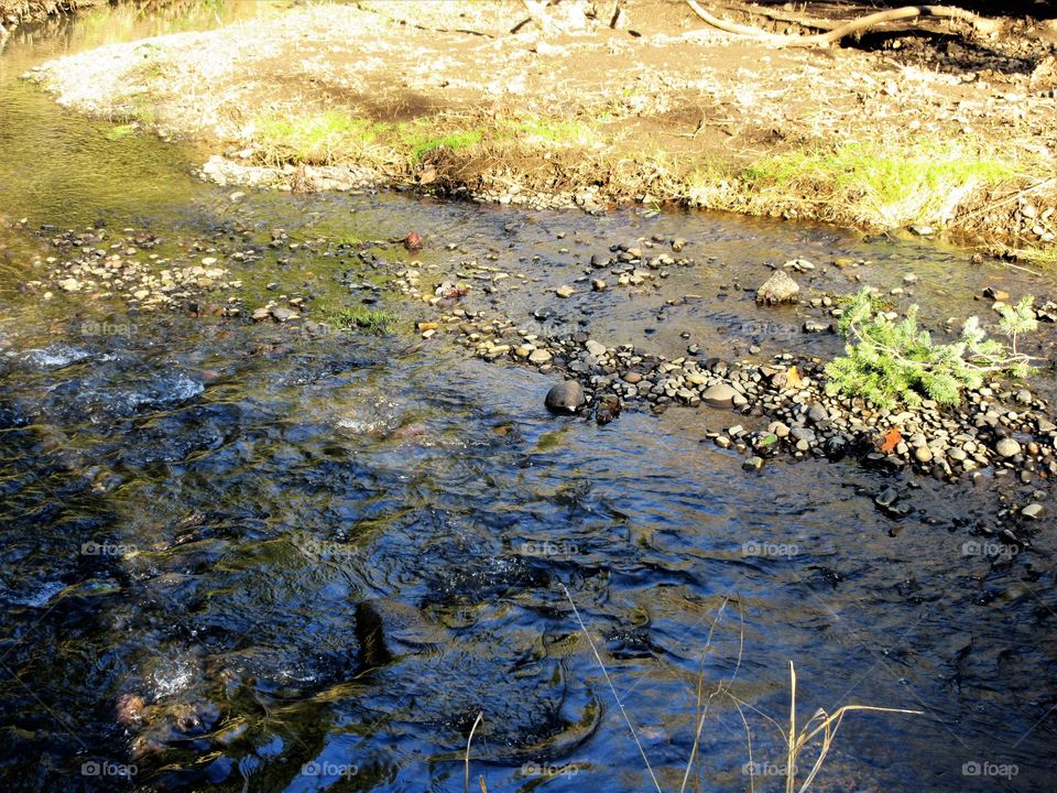 pebble stream bed