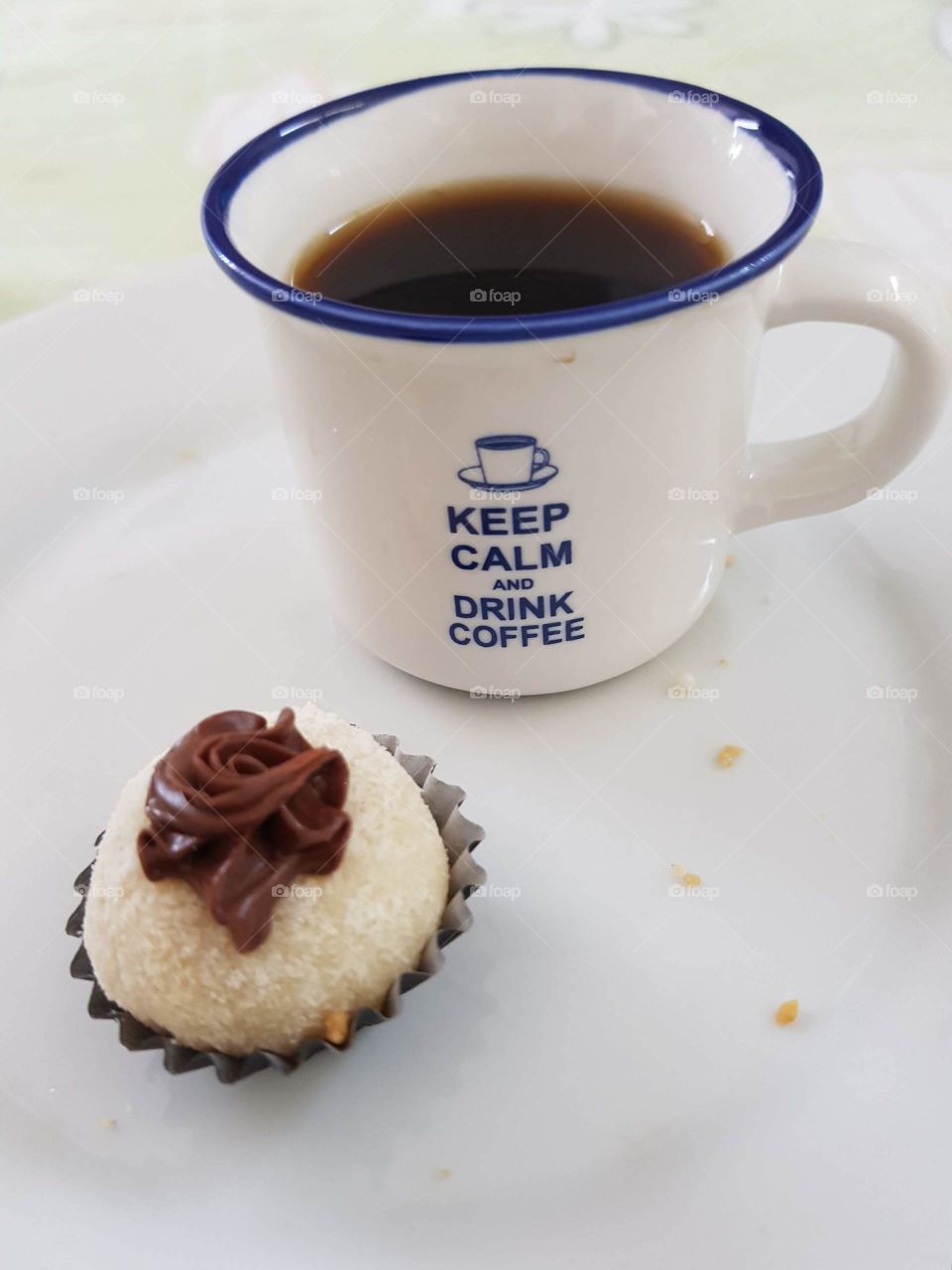 Black coffee and candy