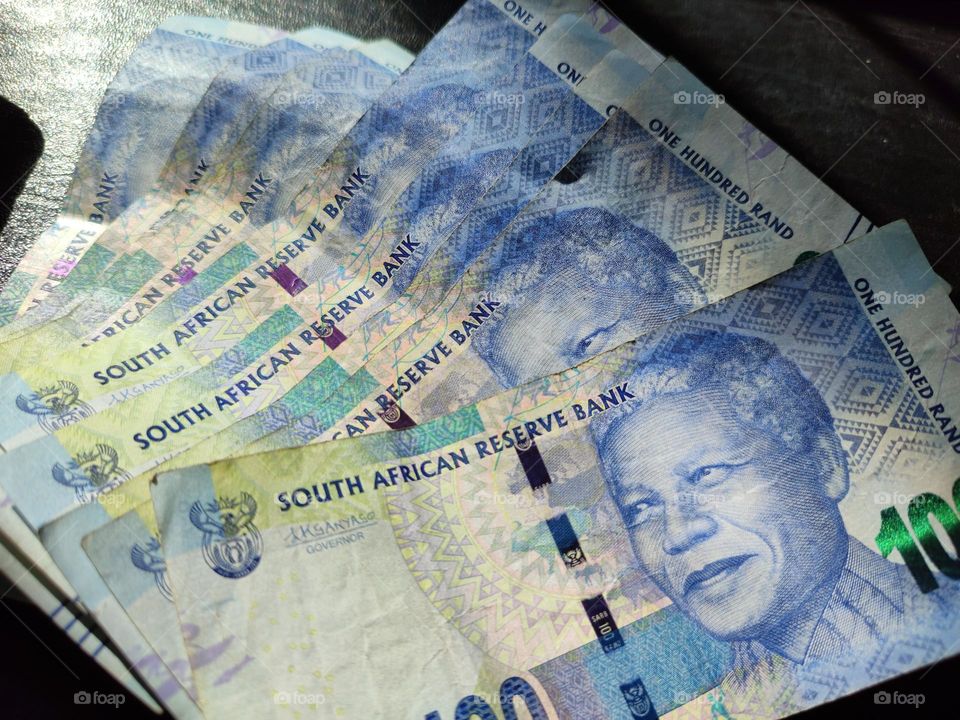 Rand - R100, banknotes South Africa