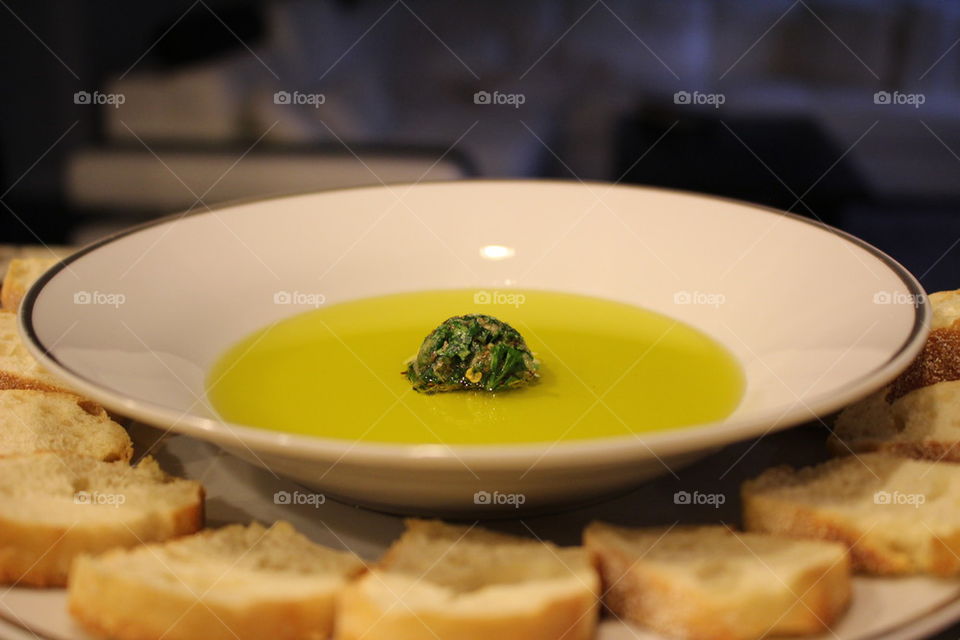 Olive oil herb dip