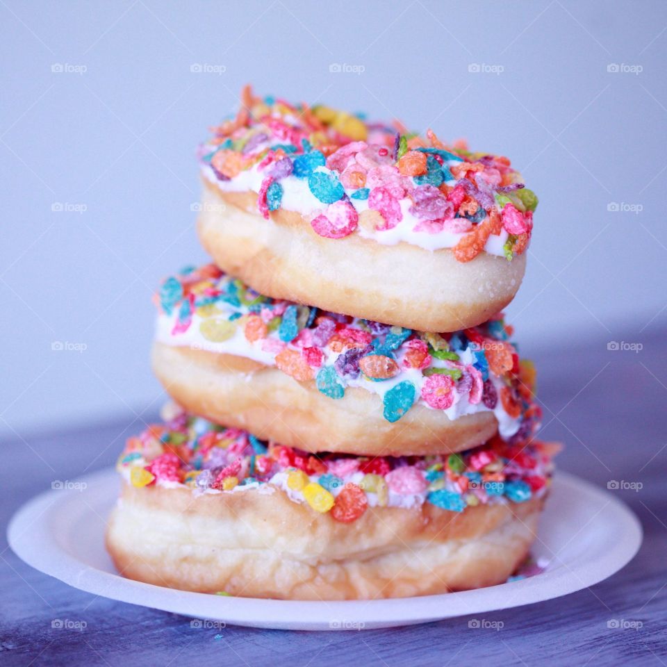 sweet donuts on a plate