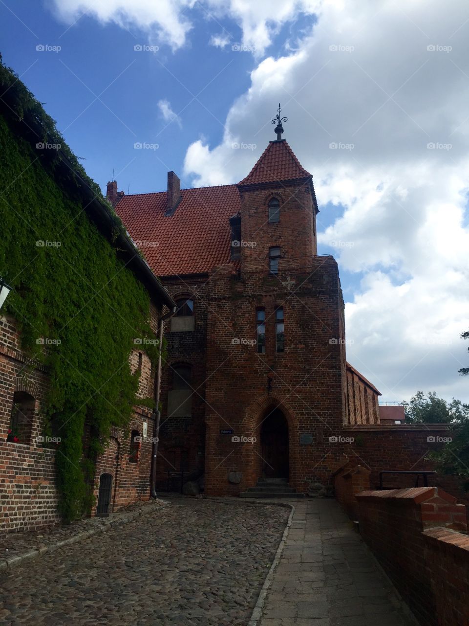 A street in a oldtown of Torun