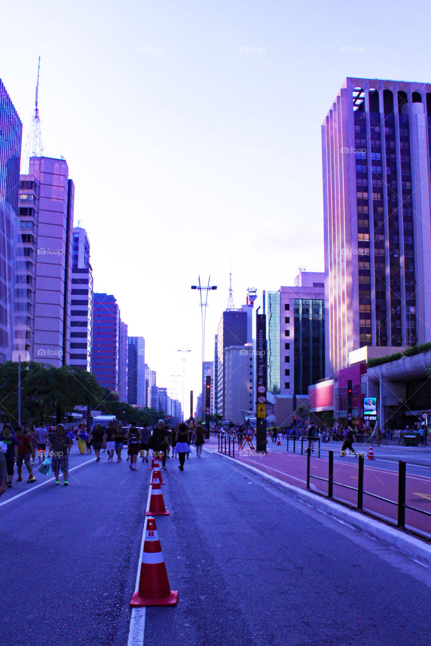 Sunset in the Downtown