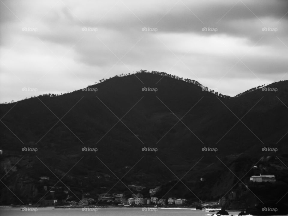 Mountain in Vernazza in Italy