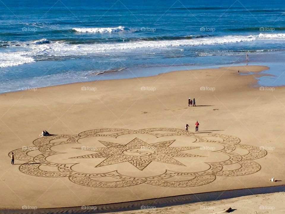 Beach Art. Sand art