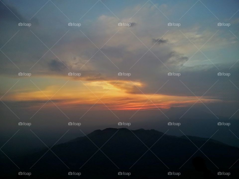 sunset from Telica Volcano, Nicaragua