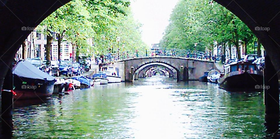 Amsterdam tunnel of bridges