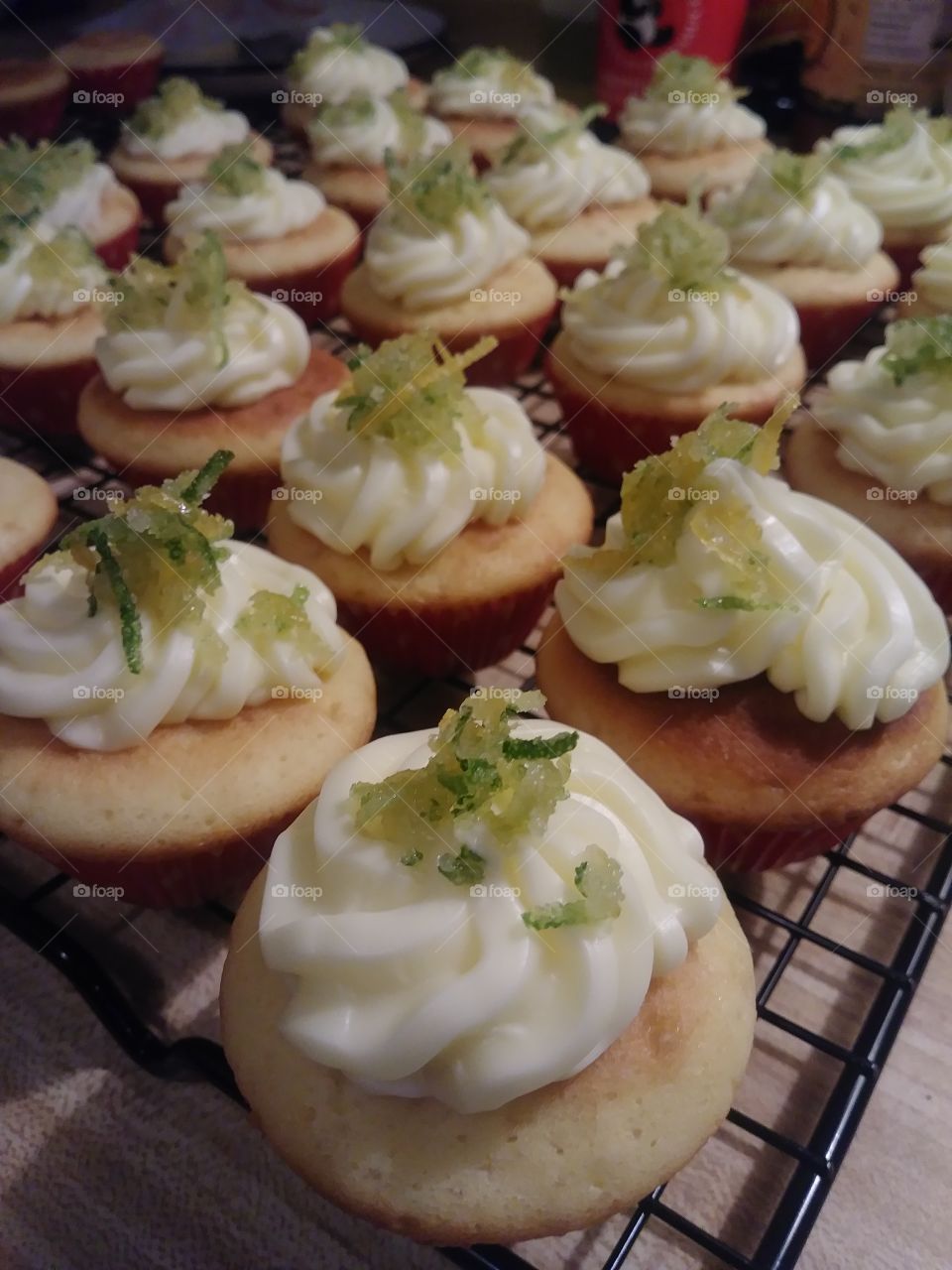 candied lime zest