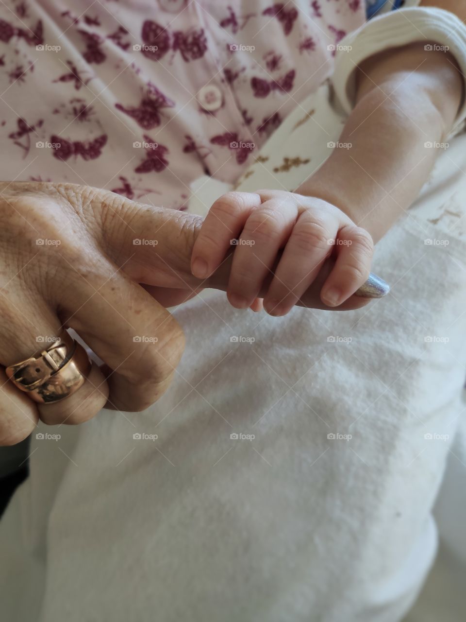 Grandmother and grandson