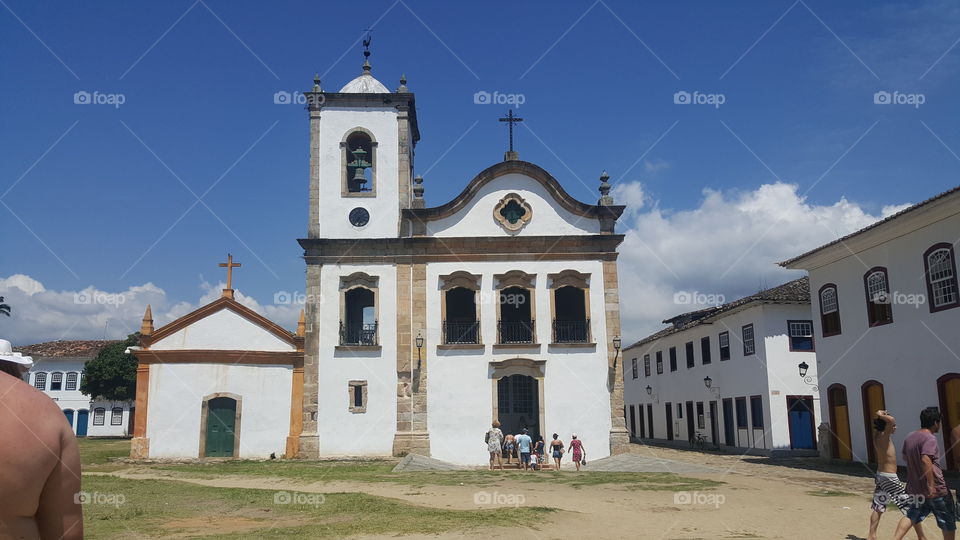 A church located on paraty -rj - brazil