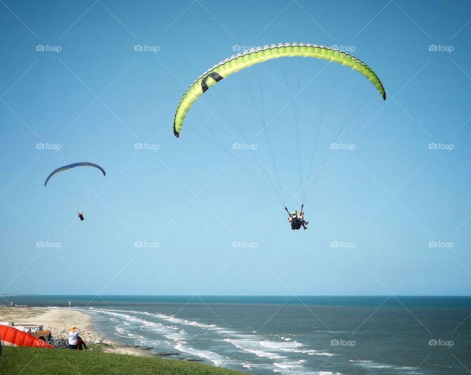 vôo de parapentes