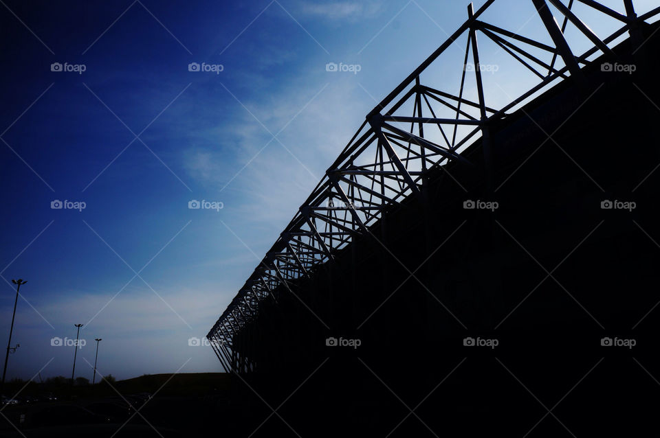 silhouette football stadium derby by richnash82