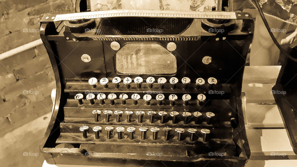 Old typewriter