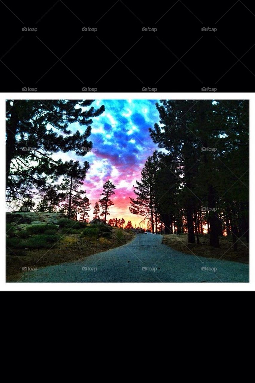 Big Bear summer sunset