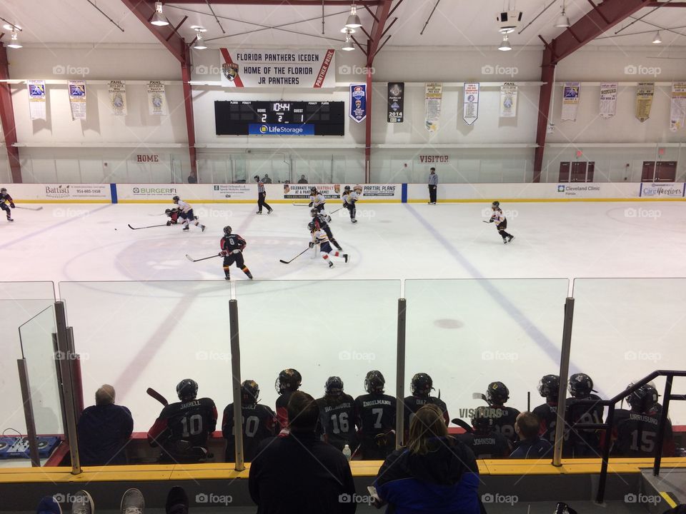 Hockey game at Panthers Den