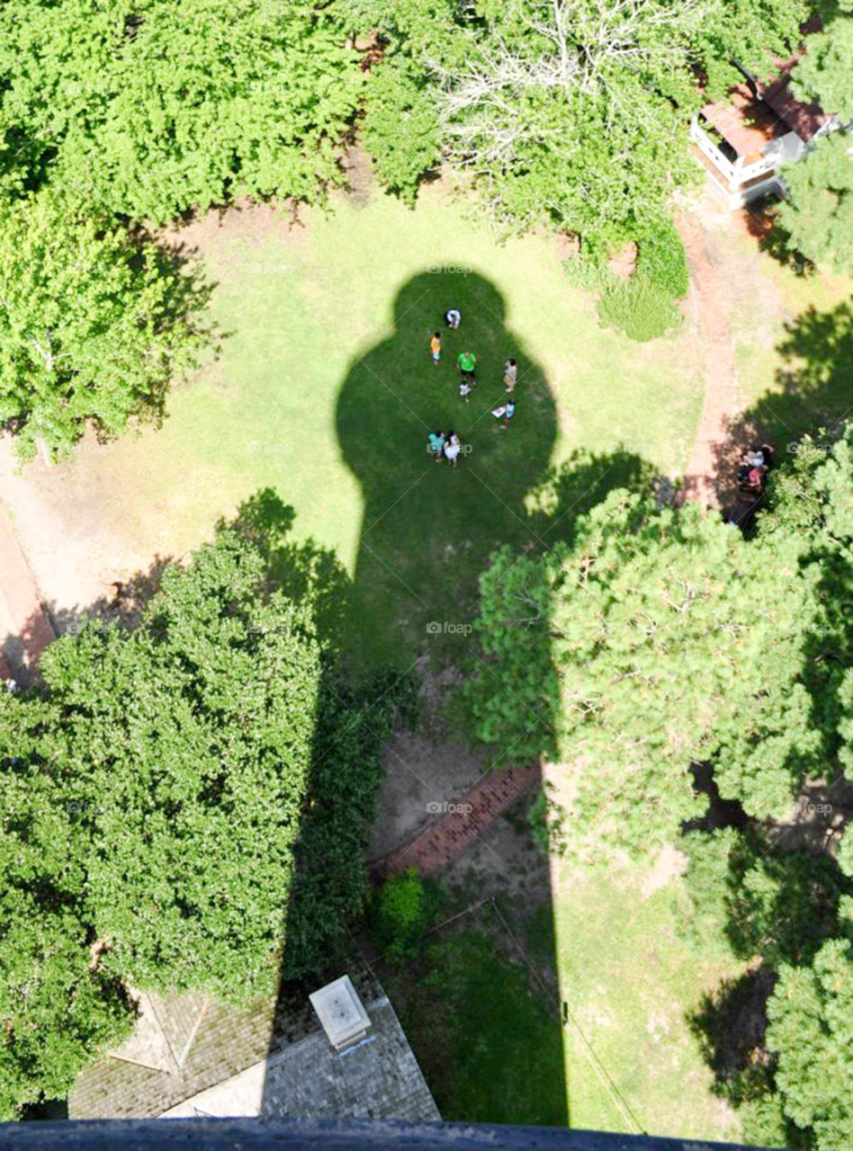 view from lighthouse. Currituck lighthouse in Corolla,  NC