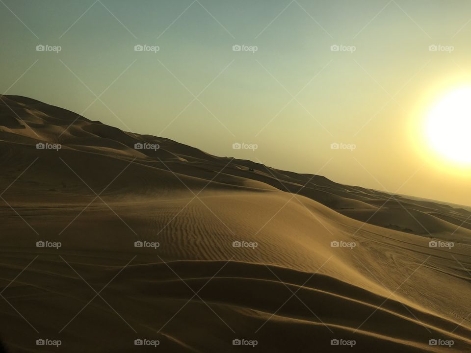 Sandy formations in the desert