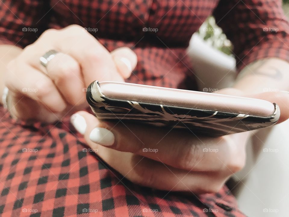 Girl using mobile