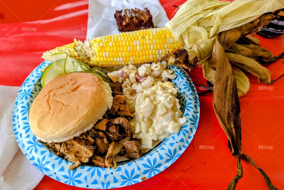 The USA summer picnic food