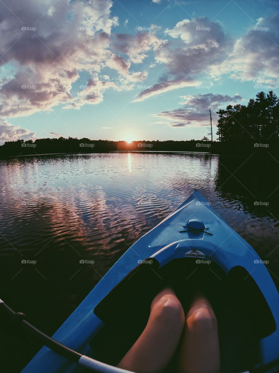 Sunset on the lake