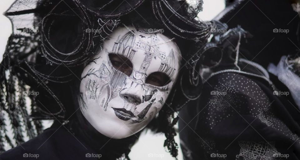 Carnevale di Venezia. Maschere in posa.