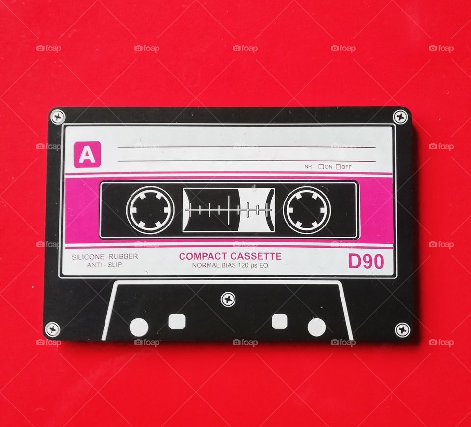 Retro 80's cassette coaster
