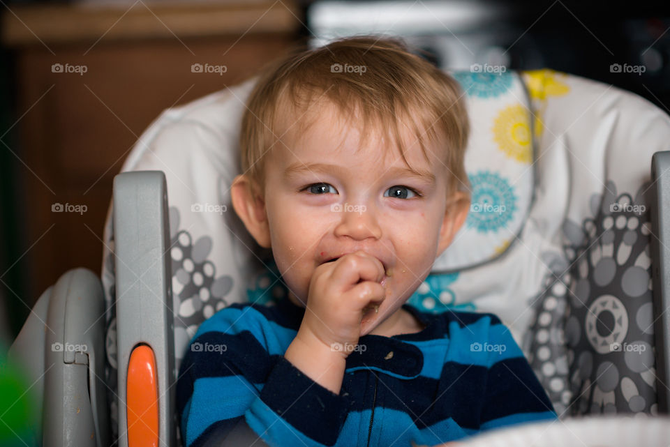 Boy eating 