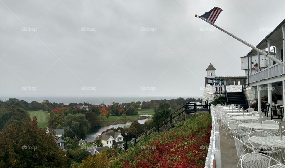 A view from the fort on Mackinac island