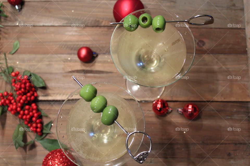 Dirty martinis for the holidays