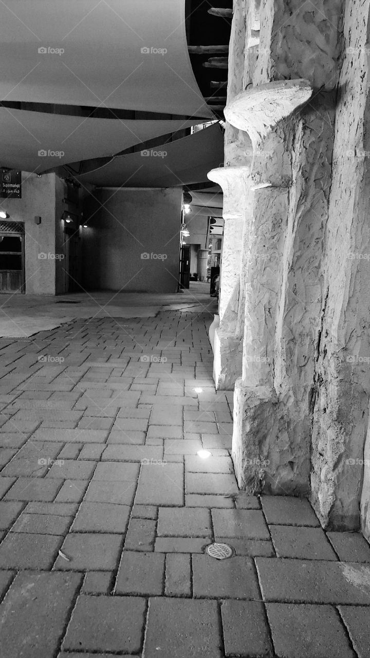 when heritage shows us manything even the wall and the street of heritage shows the value and tradition of one's country... heritage museum of UAE Al Seef .. old is gold... To be proud and cherished..