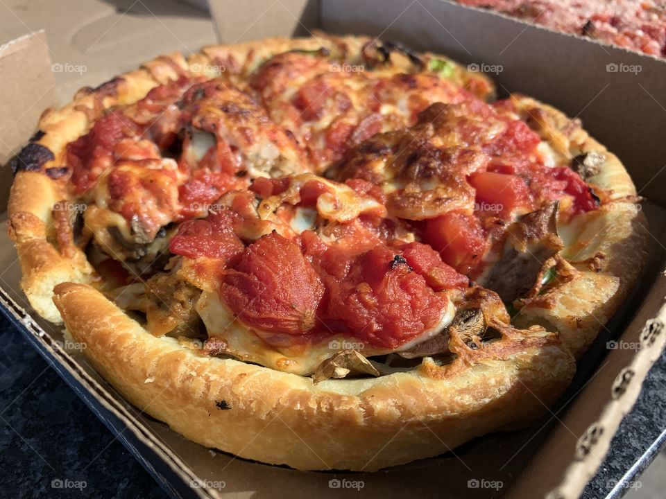 Chicago style small pizza